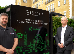 Vanaways Delivers Electric Fleet to Santis Global with Custom Cube Branding